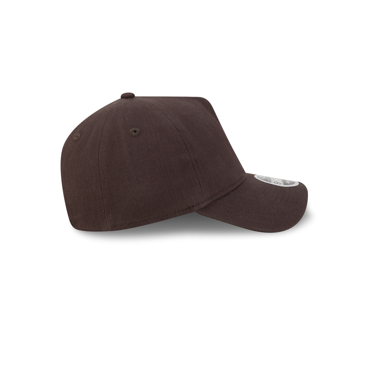 New Era Branded Herringbone Dark Brown 9FORTY A-Frame Unstructured Snapback Hat