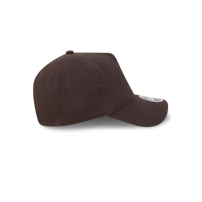 New Era Branded Herringbone Dark Brown 9FORTY A-Frame Unstructured Snapback Hat
