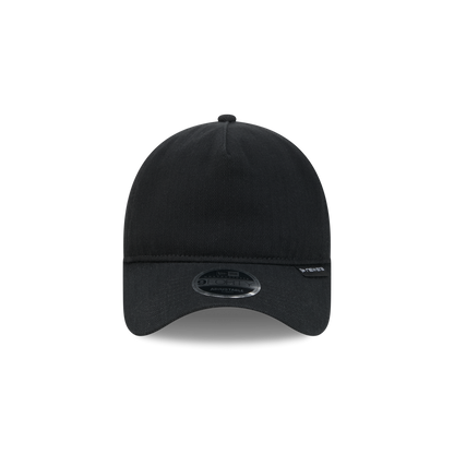 New Era Branded Herringbone Black 9FORTY A-Frame Unstructured Snapback Hat