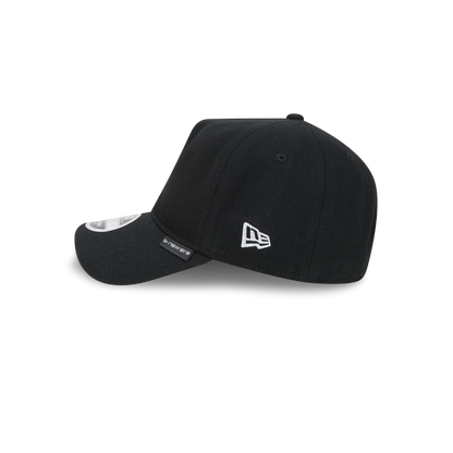 New Era Branded Herringbone Black 9FORTY A-Frame Unstructured Snapback Hat