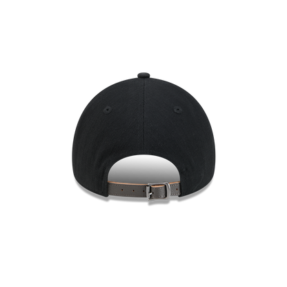 New Era Branded Herringbone Black 9FORTY A-Frame Unstructured Snapback Hat