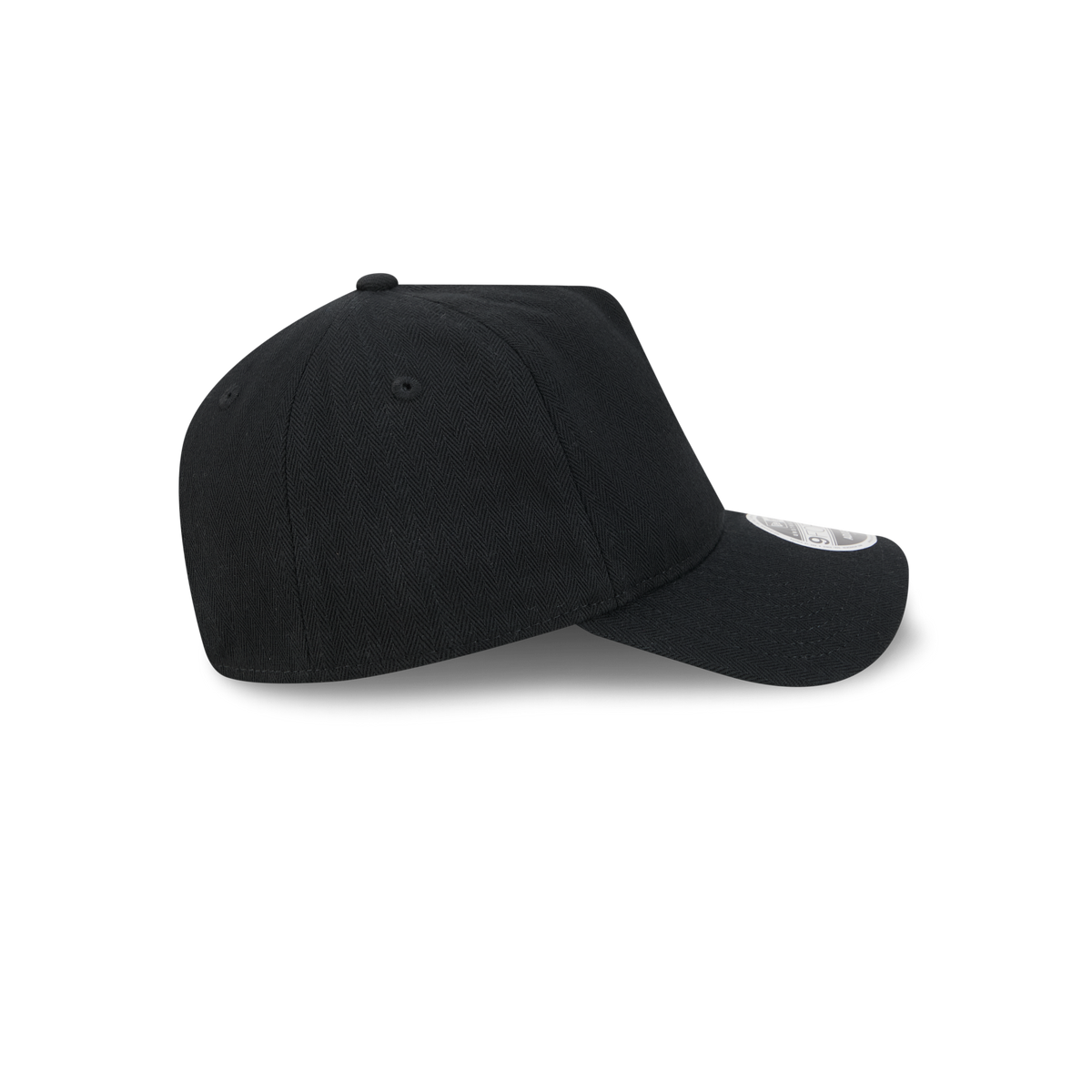 New Era Branded Herringbone Black 9FORTY A-Frame Unstructured Snapback Hat