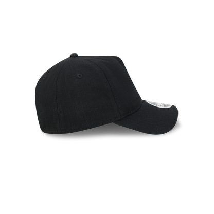 New Era Branded Herringbone Black 9FORTY A-Frame Unstructured Snapback Hat