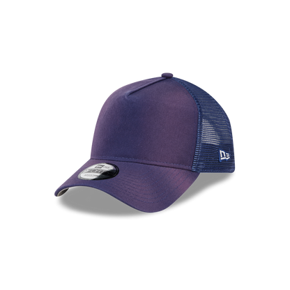 New Era Branded Washed Carbon Navy 9FORTY A-Frame Trucker Hat