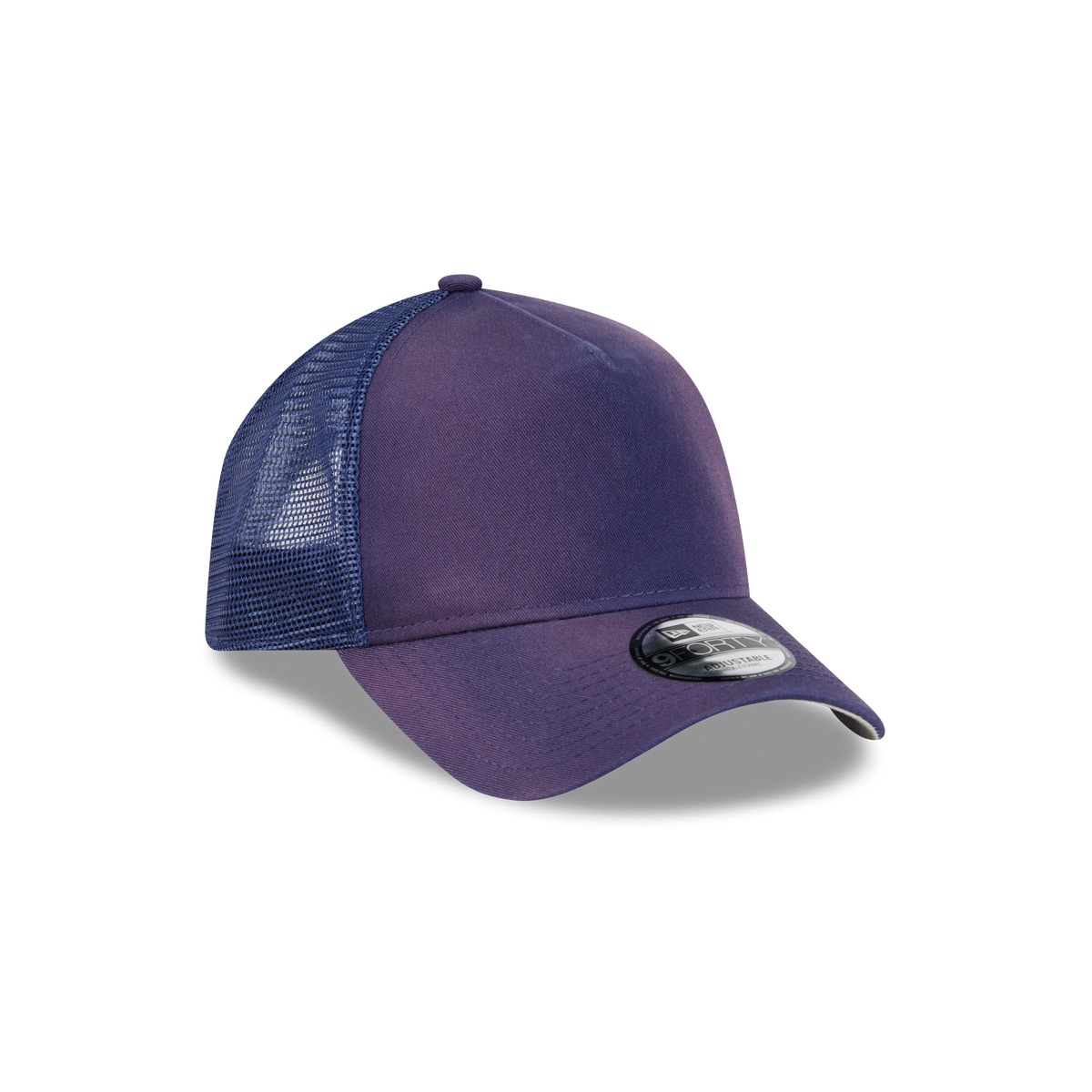 New Era Branded Washed Carbon Navy 9FORTY A-Frame Trucker Hat