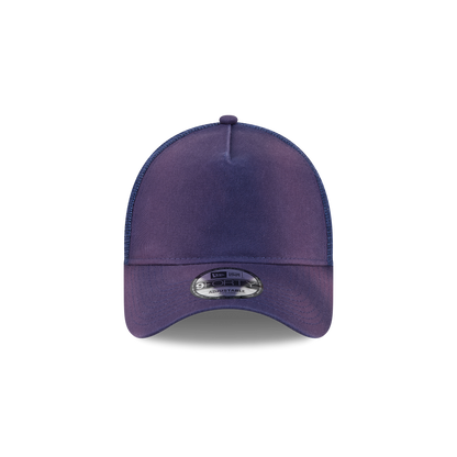New Era Branded Washed Carbon Navy 9FORTY A-Frame Trucker Hat
