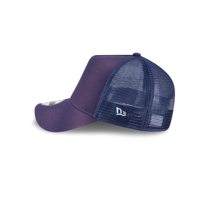 New Era Branded Washed Carbon Navy 9FORTY A-Frame Trucker Hat