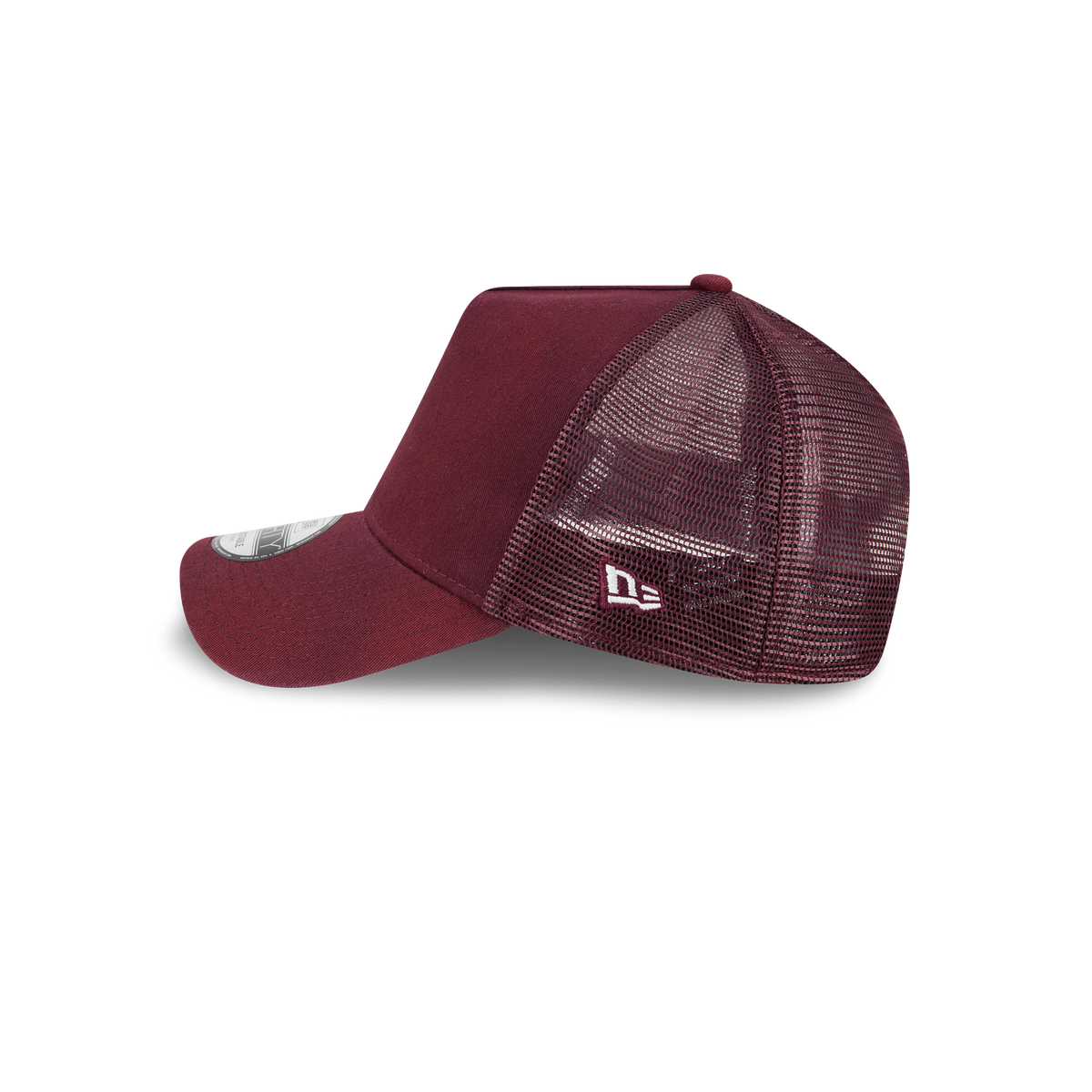 New Era Branded Washed Maroon 9FORTY A-Frame Trucker Hat