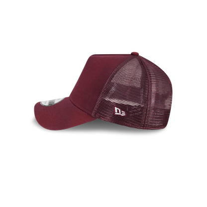 New Era Branded Washed Maroon 9FORTY A-Frame Trucker Hat