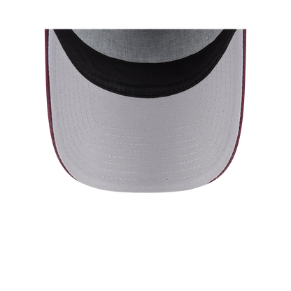 New Era Branded Washed Maroon 9FORTY A-Frame Trucker Hat