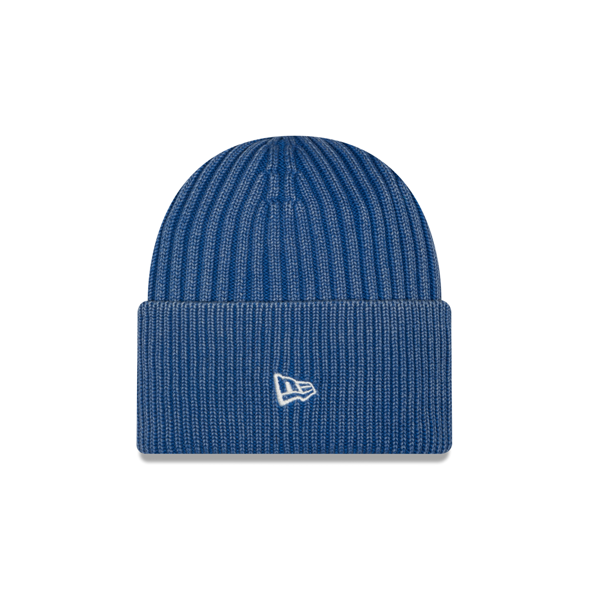 New Era Branded Washed Carbon Navy Wide Cuff Beanie Hat