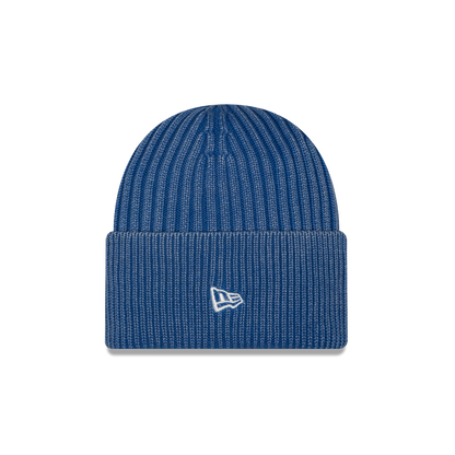 New Era Branded Washed Carbon Navy Wide Cuff Beanie Hat