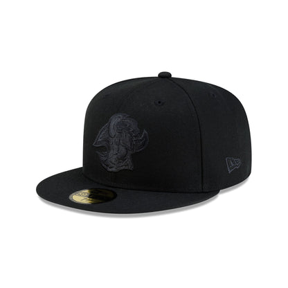 Buffalo Sabres Goathead Black on Black 59FIFTY Fitted Hat