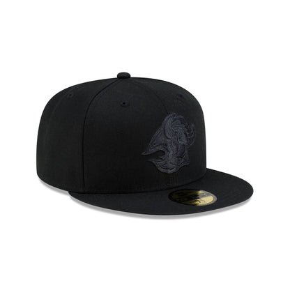 Buffalo Sabres Goathead Black on Black 59FIFTY Fitted Hat