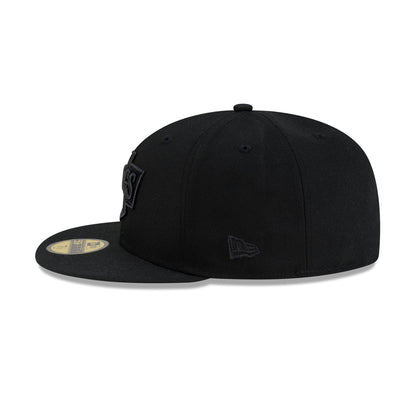 Los Angeles Kings Black on Black 59FIFTY Fitted Hat