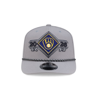 Milwaukee Brewers 2026 NLDS Champions Locker Room 9SEVENTY Stretch-Snap Hat