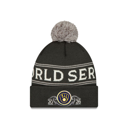 Milwaukee Brewers 2026 League Championship Series Locker Room Pom Knit Hat