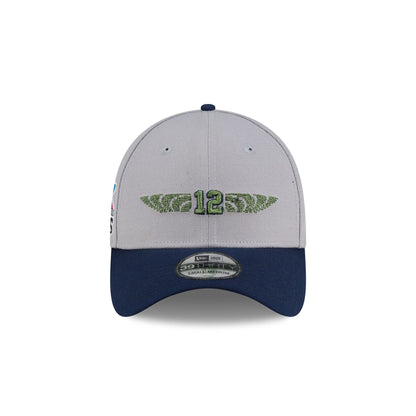 Seattle Seahawks Super Bowl LX Champions Sidepatch Rivalries Gray 39THIRTY Stretch Fit Hat