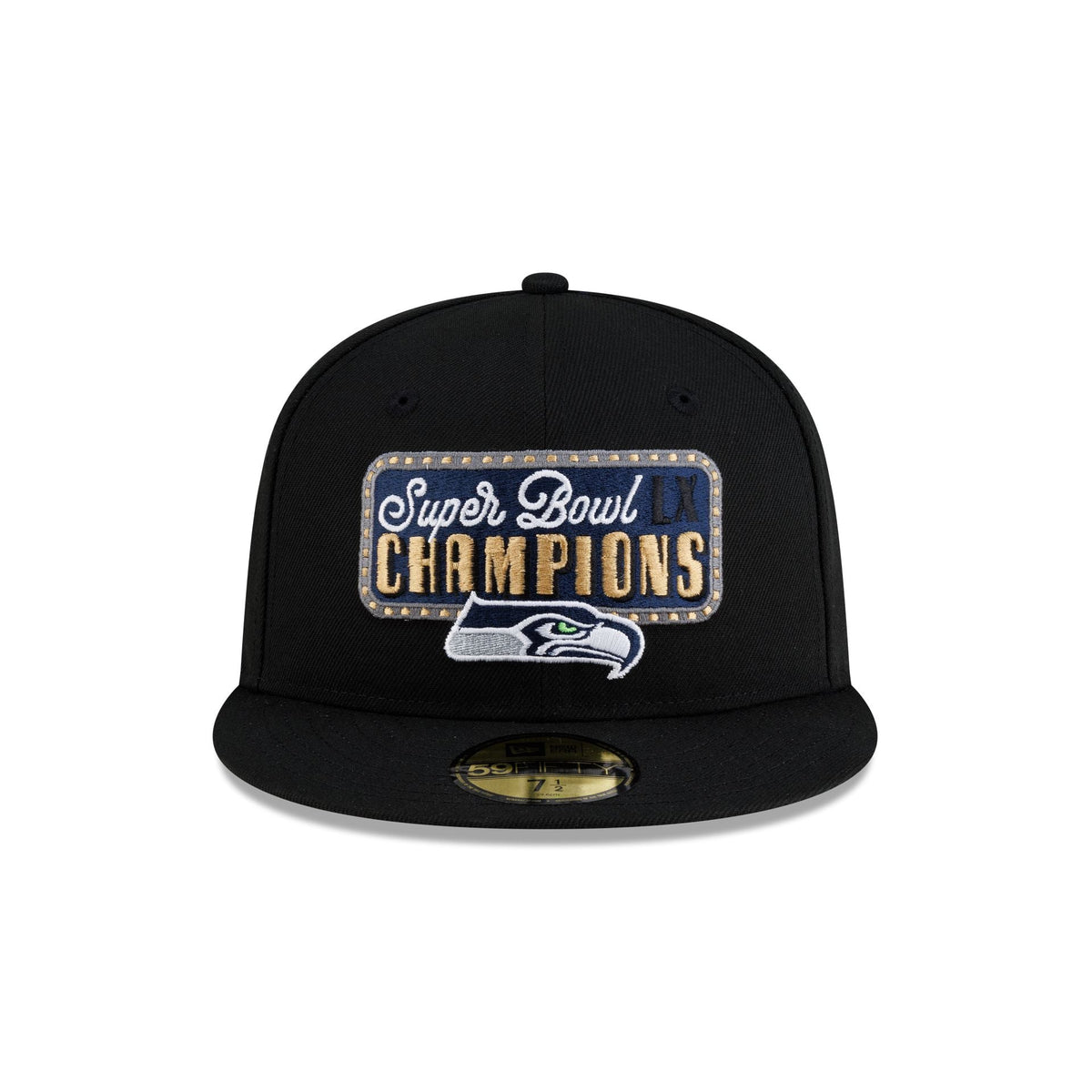 Seattle Seahawks Super Bowl LX Champions Black & Gold 59FIFTY Fitted Hat