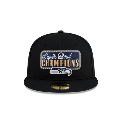 Seattle Seahawks Super Bowl LX Champions Black & Gold 59FIFTY Fitted Hat