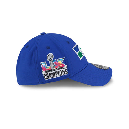 Seattle Seahawks Super Bowl LX Champions Sidepatch Blue 39THIRTY Stretch Fit Hat