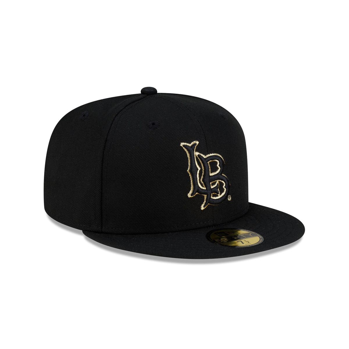 Long Beach State 49ers Black & Gold 59FIFTY Fitted Hat