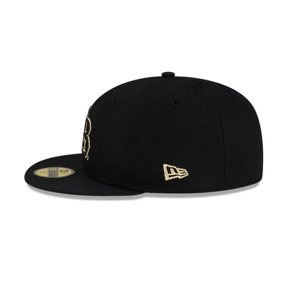 Long Beach State 49ers Black & Gold 59FIFTY Fitted Hat