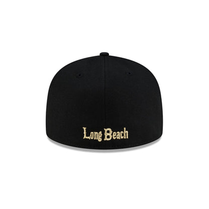 Long Beach State 49ers Black & Gold 59FIFTY Fitted Hat
