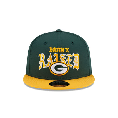 Born x Raised x Green Bay Packers Two-Tone 9FIFTY Snapback Hat