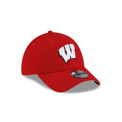 Wisconsin Badgers Red 39THIRTY Stretch Fit Hat