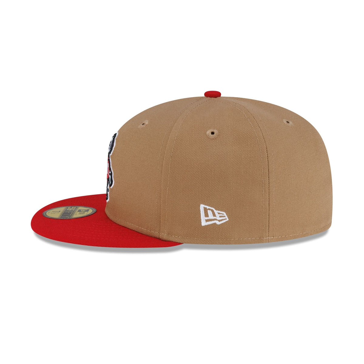 Wisconsin Badgers Mascot Khaki 59FIFTY Fitted Hat