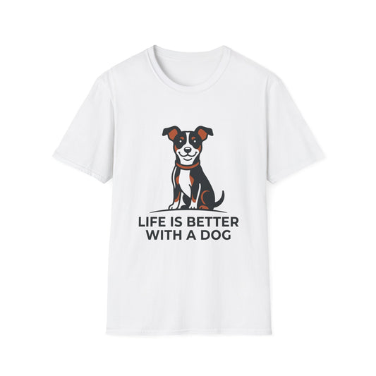 Life Is Better With a Dog T-Shirt | Dog Lover Tee