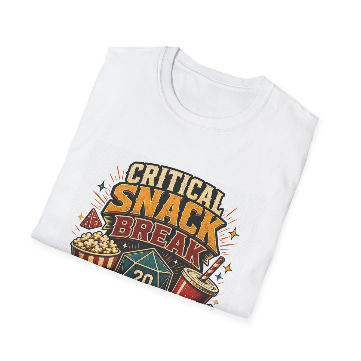 Critical Snack Break Tabletop Gamer Funny Game Night T-Shirt