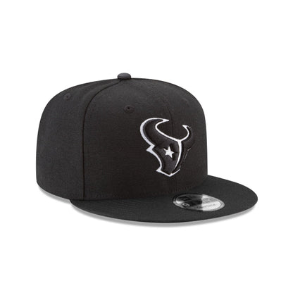 Houston Texans Black and White 9FIFTY Snapback Hat