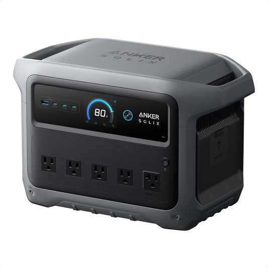 Anker SOLIX C1000 Gen 2 Portable Power Station, 2,000W (Peak 3,000W) Solar Generator, Full Charge in 49 Min, 1,024Wh LiFePO4 Battery for Home Backup, Power Outages, and Camping (Optional Solar Panel)